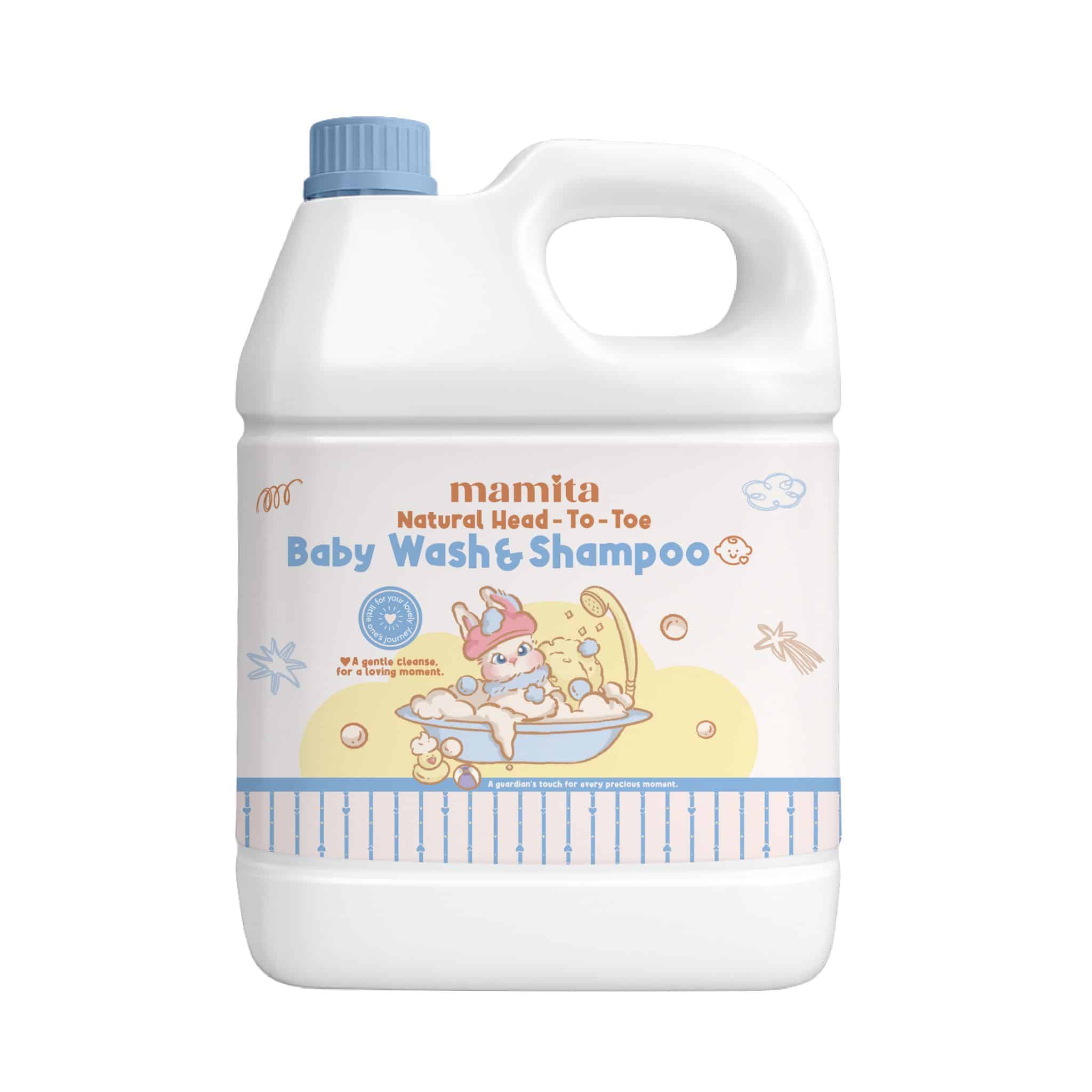 Natural Head to Toe Baby Wash & Shampoo 5 Litre Gallon