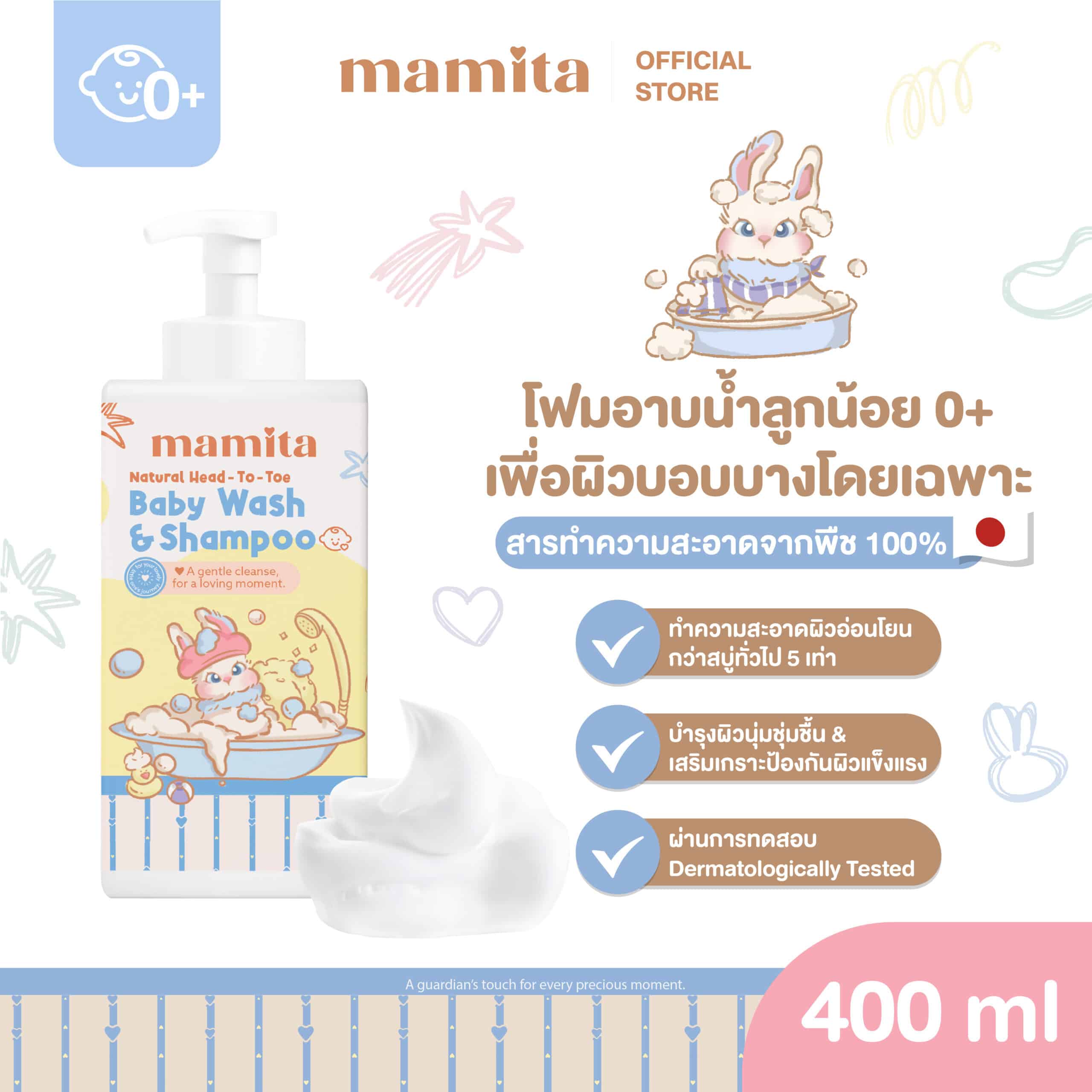 Natural Head to Toe Baby Wash & Shampoo 5 Litre Gallon - Image 2